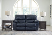 Leesworth Sofa, Loveseat and Recliner in Ocean - PKG016543