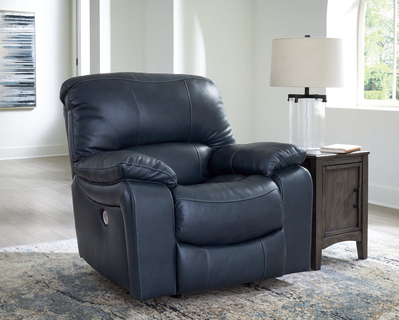 Leesworth Sofa, Loveseat and Recliner in Ocean - PKG016543