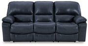 Leesworth Sofa, Loveseat and Recliner in Ocean - PKG016543