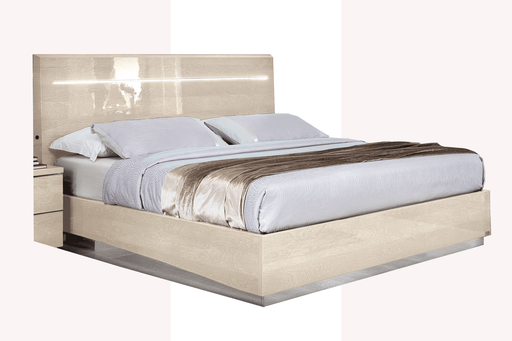 Legno bed Ks w/ Led IVORY BETULLIA SABBIA - i29424
