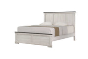 Leighton Cream/Brown Panel Bedroom Set - Gate FurnitureBedroom Set