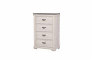 Leighton Cream/Brown Panel Bedroom Set - Gate FurnitureBedroom Set