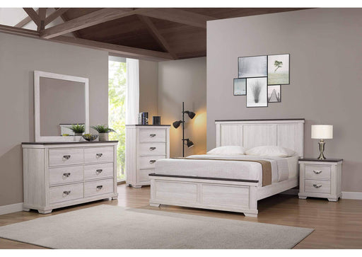 Leighton Two Tone Panel Bedroom Set - Gate FurnitureBedroom Set