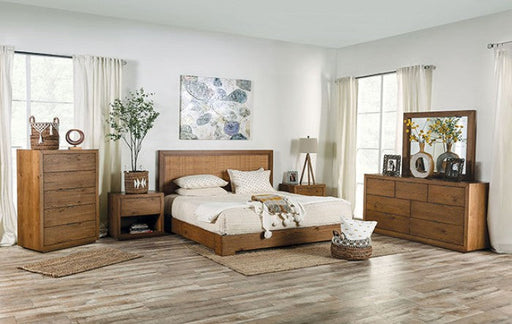 Leirvik Light Walnut Mirror - FOA7460WN-M