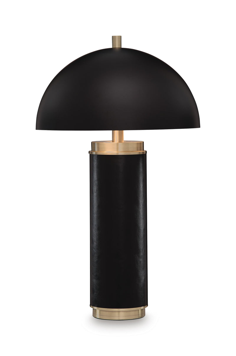 Lemland Black/Gold Finish Table Lamp - L208534