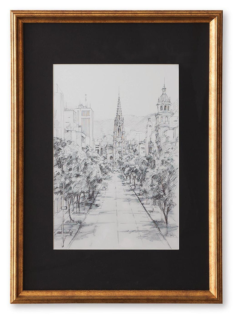 Lemmill Black/White Wall Art - A8000540
