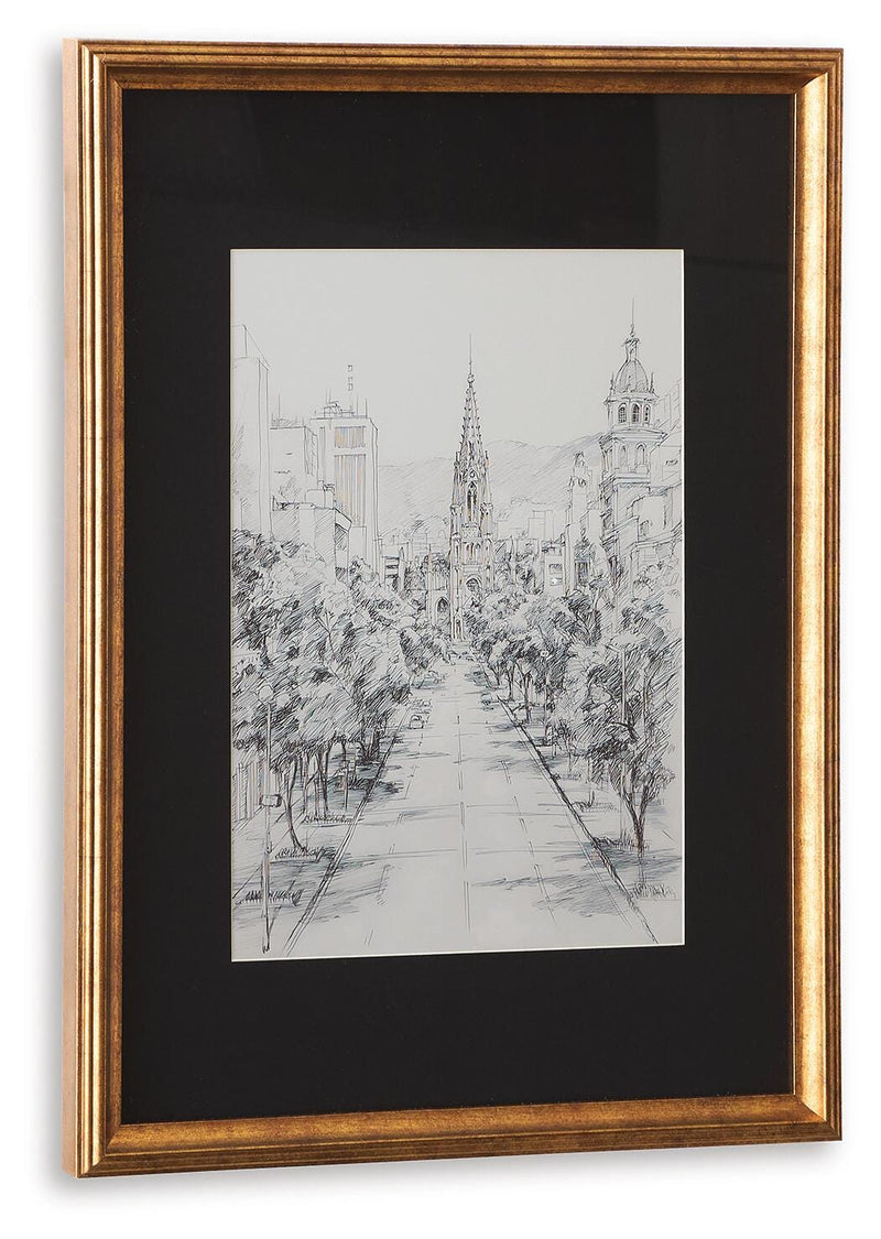 Lemmill Black/White Wall Art - A8000540