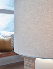 Lemrich White/Teal Table Lamp (Set of 2) - L123874X2