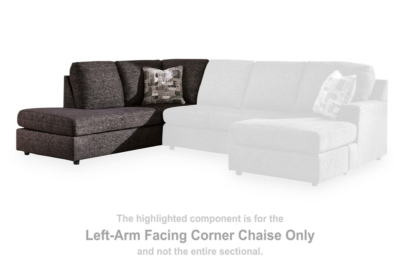 Lentiz Onyx Left-Arm Facing Corner Chaise - PC7340416