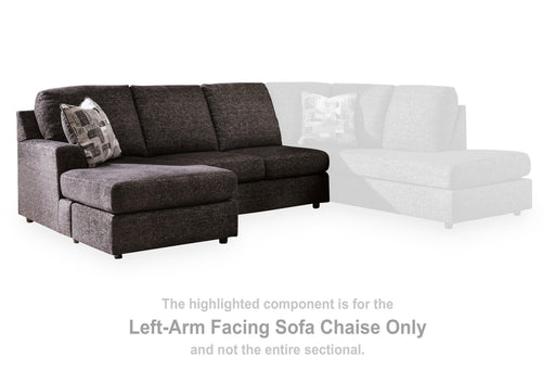 Lentiz Onyx Left-Arm Facing Sofa Chaise - PC7340402