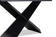Lenvik Black/White Dining Table - FM3700BK-T-TABLE