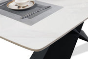 Lenvik Black/White Dining Table - FM3700BK-T-TABLE
