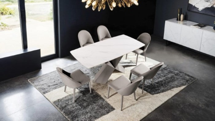 Lenvik Brown/White Dining Table - FM3700BR-T-TABLE