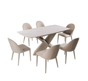 Lenvik Brown/White Dining Table - FM3700BR-T-TABLE