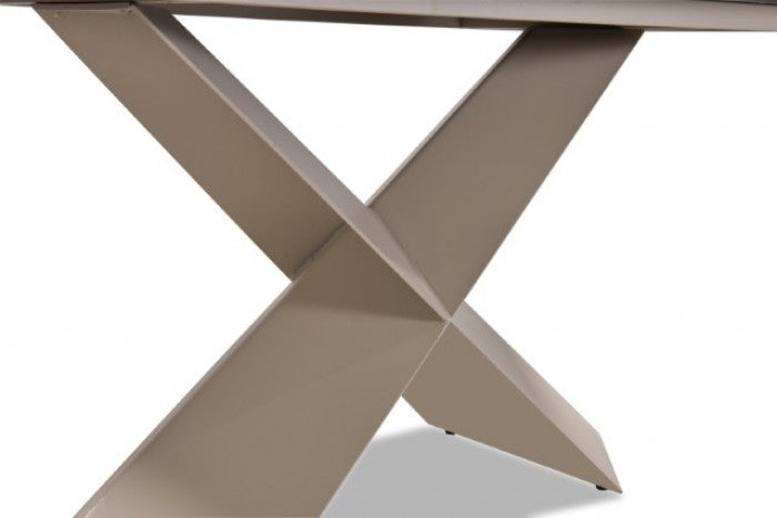 Lenvik Brown/White Dining Table - FM3700BR-T-TABLE