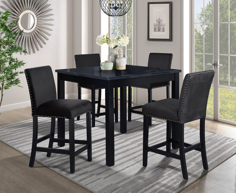 Leo Black/black 5 Piece - LEO-BLKBLK-5-PC