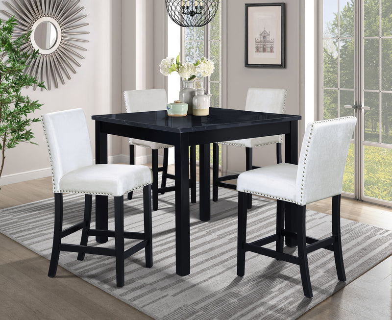 Leo Black/cream 5 Piece - LEO-BLKCRM-5-PC
