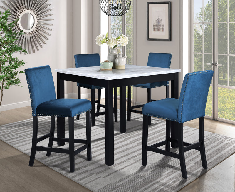Leo White/blue 5 Piece - LEO-WHBLU-5-PC