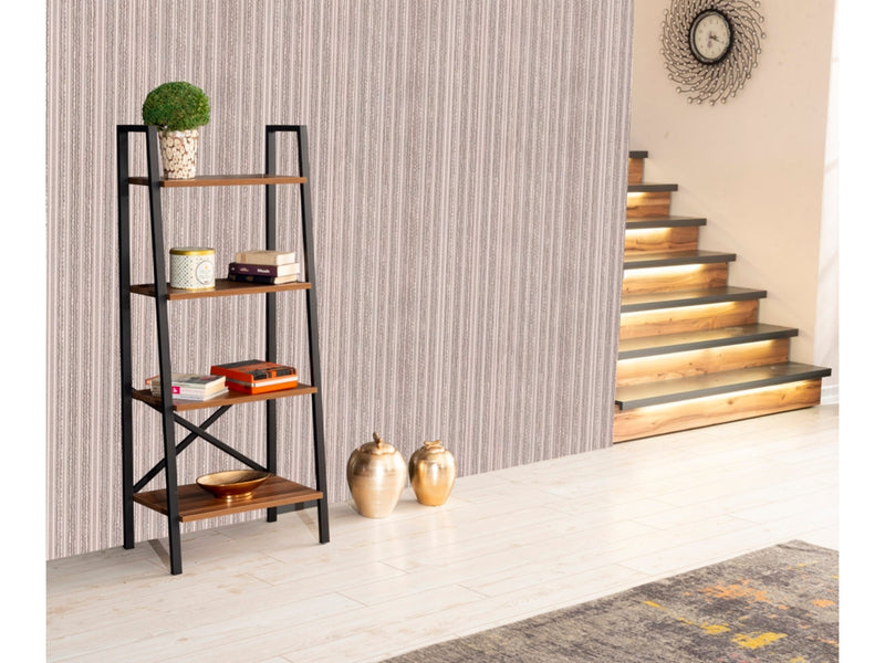 Leon Bookcase in Grey - 711-LEO-BC-GREY