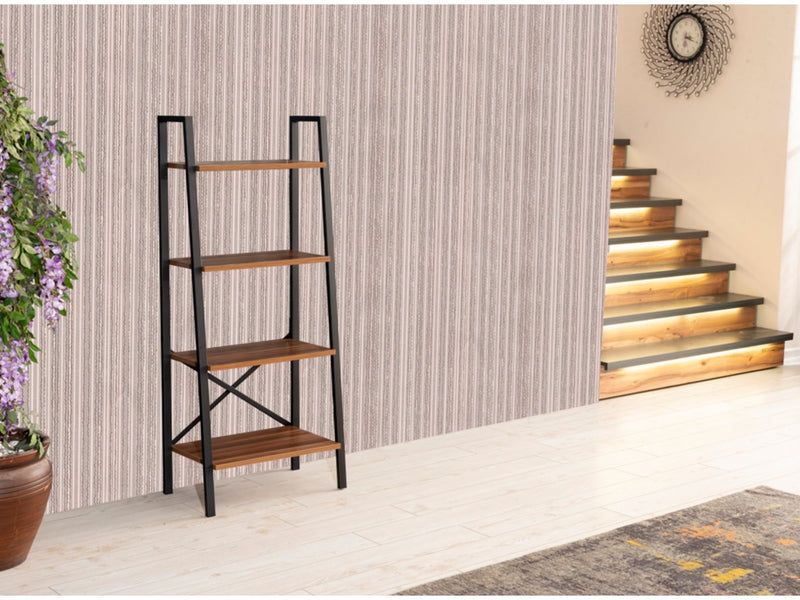 Leon Bookcase in Grey - 711-LEO-BC-GREY