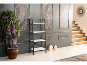 Leon Bookcase in Grey - 711-LEO-BC-GREY