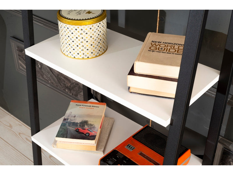 Leon Bookcase in Grey - 711-LEO-BC-GREY