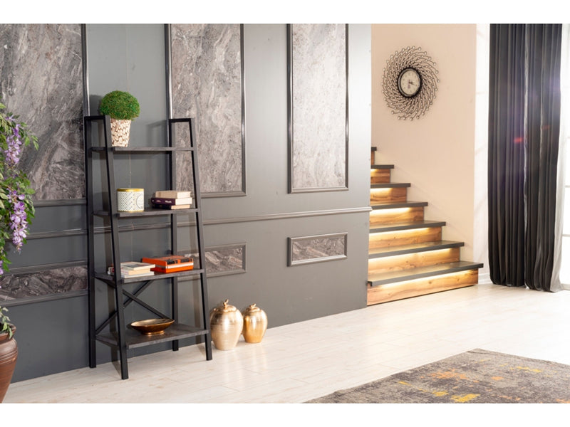 Leon Bookcase in White - 711-LEO-BC-WHITE