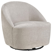 Leon Chenille Upholstered Swivel Accent Chair Beige - 903411