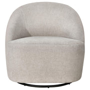 Leon Chenille Upholstered Swivel Accent Chair Beige - 903411