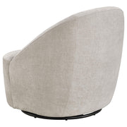 Leon Chenille Upholstered Swivel Accent Chair Beige - 903411