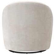 Leon Chenille Upholstered Swivel Accent Chair Beige - 903411