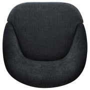 Leon Chenille Upholstered Swivel Accent Chair Black - 903413