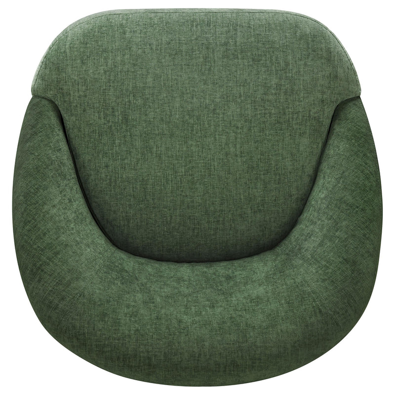 Leon Chenille Upholstered Swivel Accent Chair Green - 903412