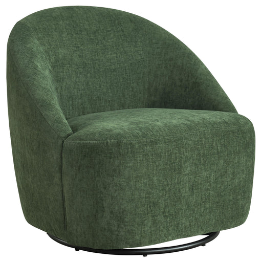 Leon Chenille Upholstered Swivel Accent Chair Green - 903412