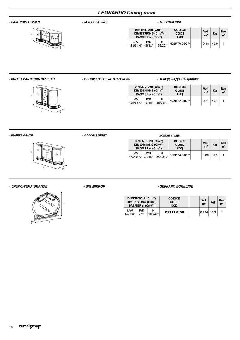 Leonardo Dining SET - p5086