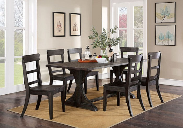 Leonidas Antique Black Dining Table - CM3389BK-T-TABLE