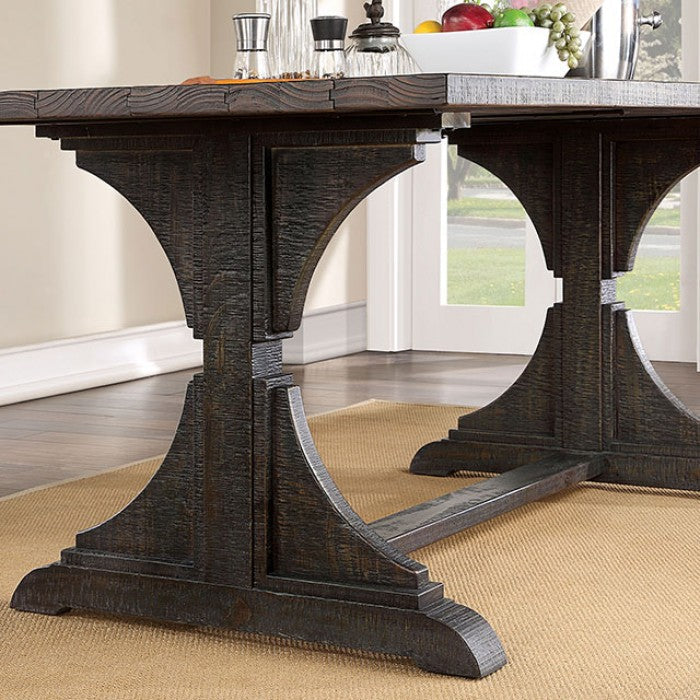 Leonidas Antique Black Dining Table - CM3389BK-T-TABLE