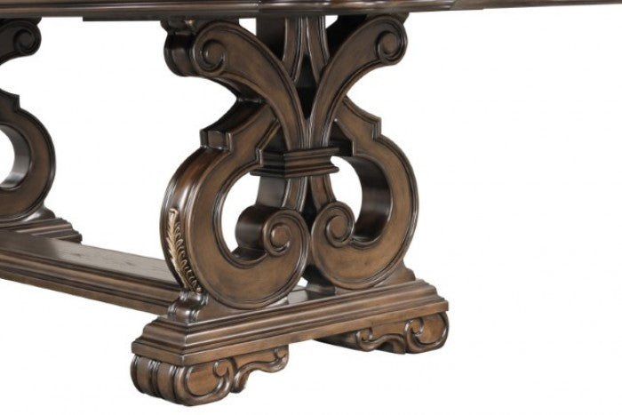 Leovanni Dark Brown Dining Table - FM31003DB-T-TABLE