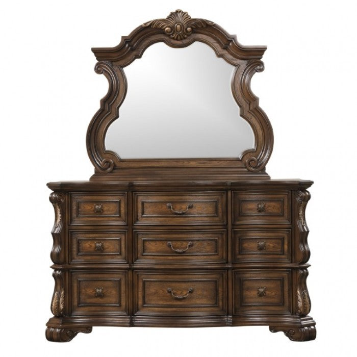 Leovanni Dark Brown Dresser - FM70003DB-D