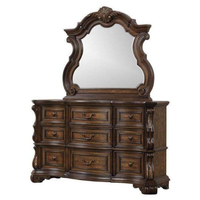 Leovanni Dark Brown Dresser - FM70003DB-D