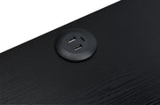 Lerma 1-drawer Adjustable Tray Top Nightstand with Speaker Black Ash - 305772BLK