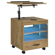 Lerma 1-drawer Adjustable Tray Top Nightstand with Speaker Mango - 305772MGO