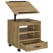 Lerma 1-drawer Adjustable Tray Top Nightstand with Speaker Mango - 305772MGO