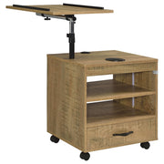 Lerma 1-drawer Adjustable Tray Top Nightstand with Speaker Mango - 305772MGO