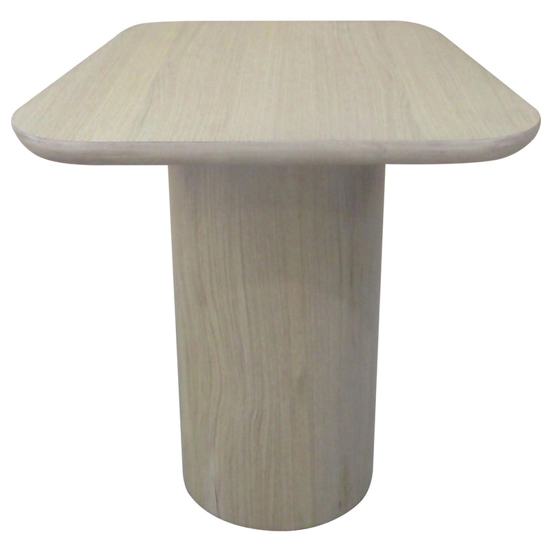 Lester Contemporary Square Wood End Table with Oak Veneer Honey Oak - 704937