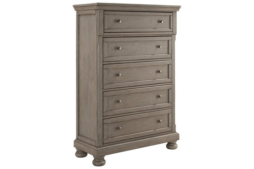 Lettner Light Gray Chest of Drawers - Gate FurnitureChest