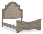 Lettner Light Gray Queen Panel Bed, Dresser and Mirror - B733B4