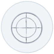 Levy 48-inch Round Glass Top Dining Table Chrome - 115240CHR