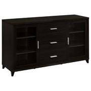 Lewes 2-door Engineered Wood 60-inch TV Stand Cappuccino - 700881