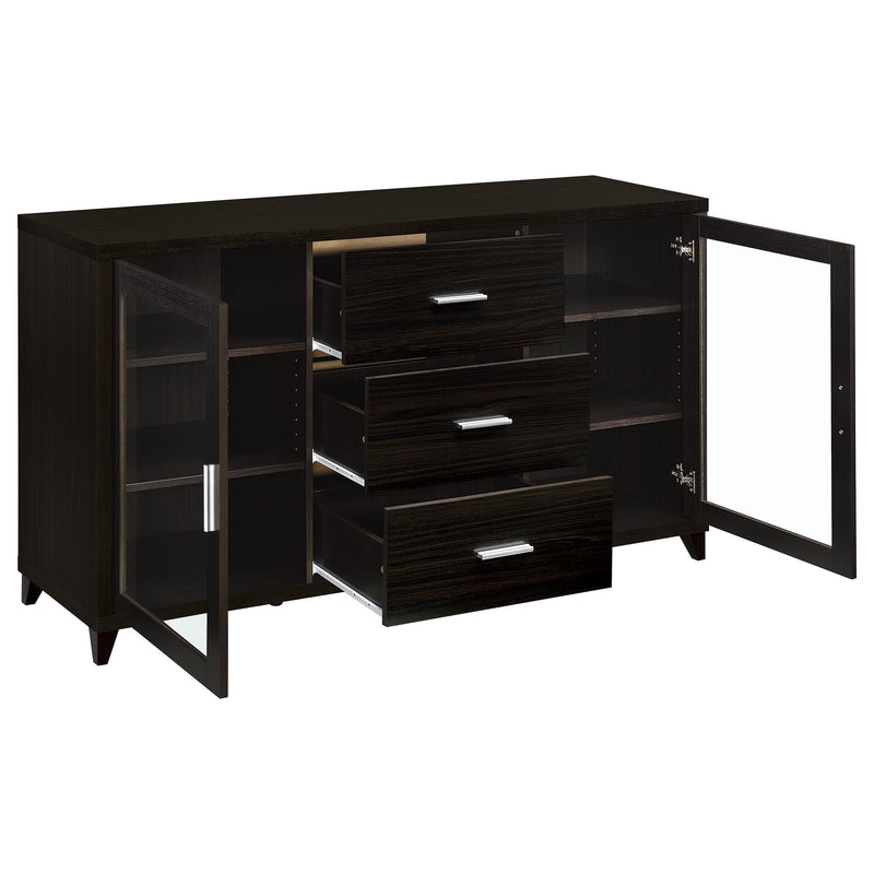 Lewes 2-door Engineered Wood 60-inch TV Stand Cappuccino - 700881